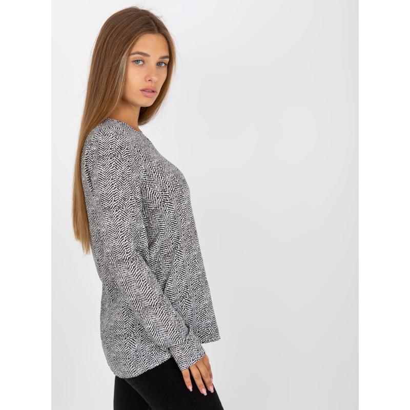 Dámska blúzka s potlačou ALEEN čierna