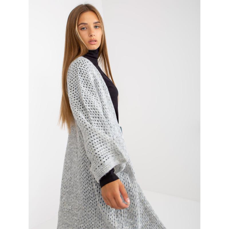 Női oversize pulóver OCH BELLA szürke