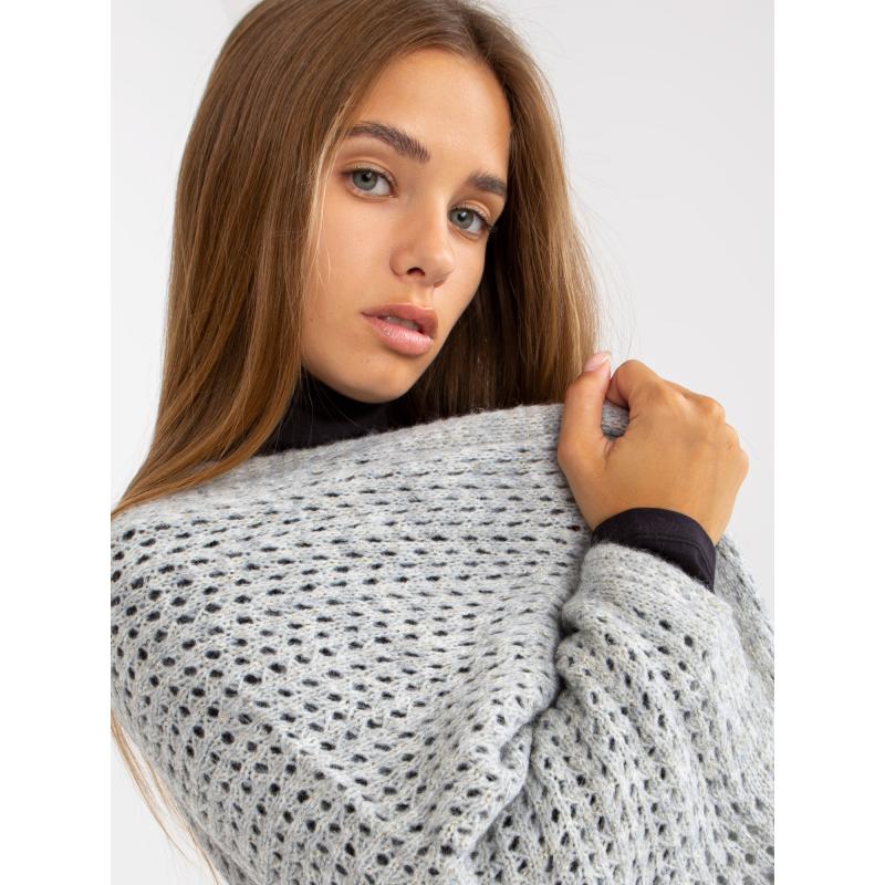 Női oversize pulóver OCH BELLA szürke