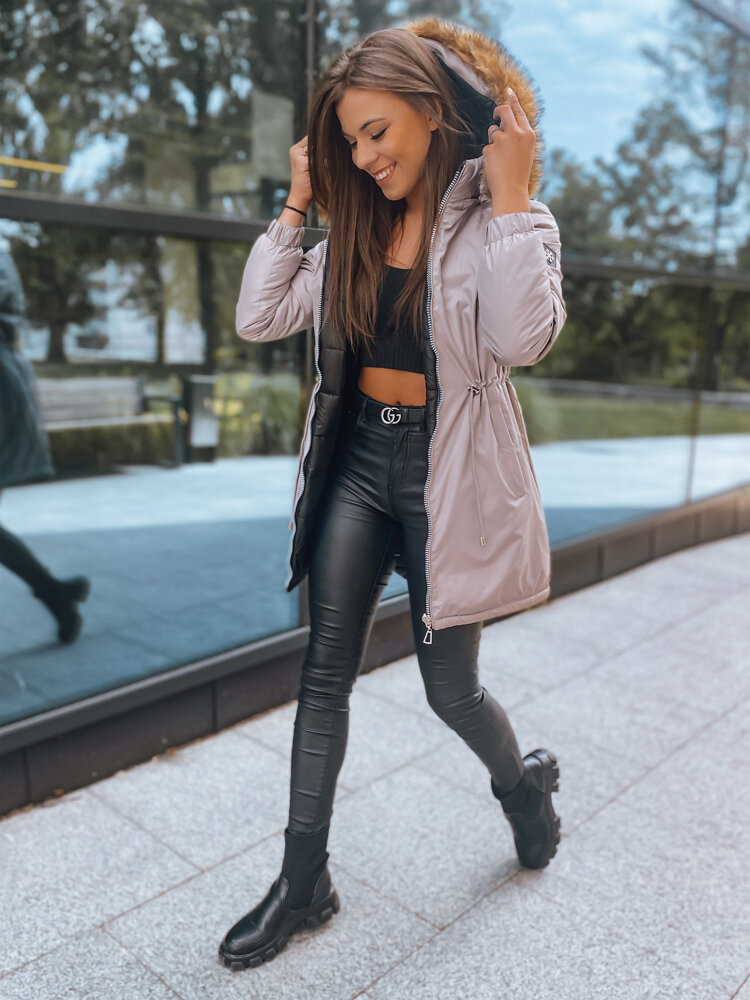 Női kabát SANAH rózsaszín