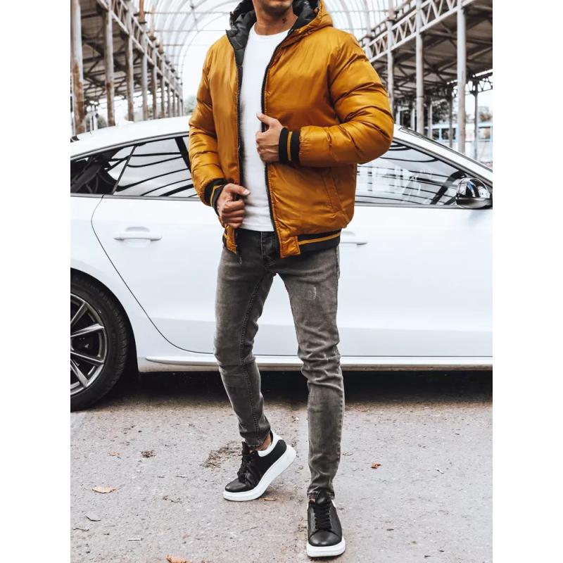 Pánska bunda obojstranná zimná TITUS tmavo modrá