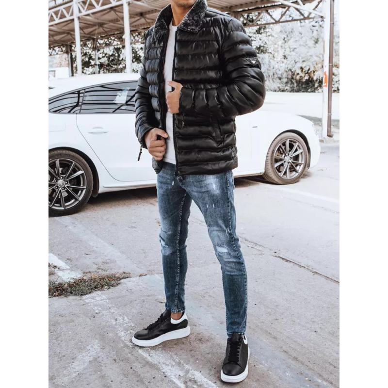 Pánská bunda prošívaná zimní DREW černá