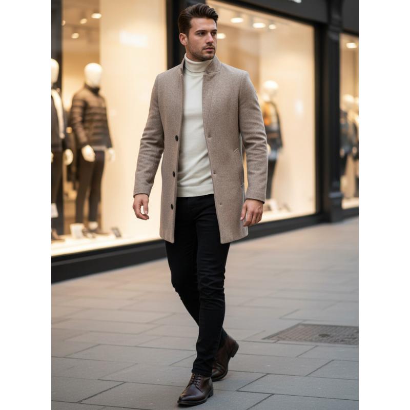 Férfi egyberészes kabát MIRAS barna