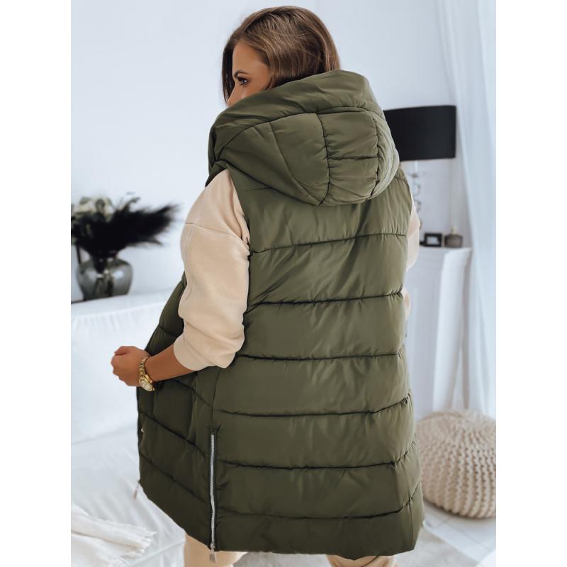 Dámská vesta prošívaná  NOELIA zelená