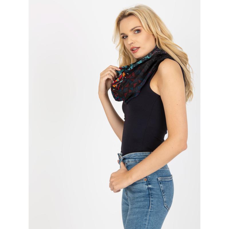 Dámská šála s potisky ANDREA černá