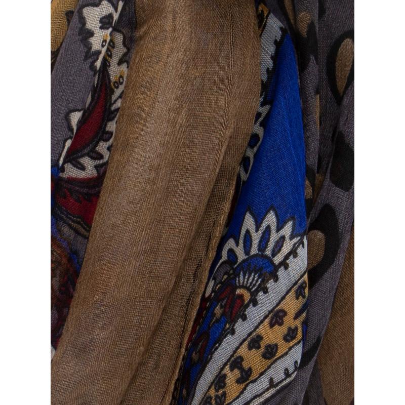 Női nyomtatott sál MELOA szürke