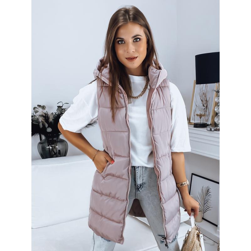 Dámská vesta prošívaná BRITA růžová