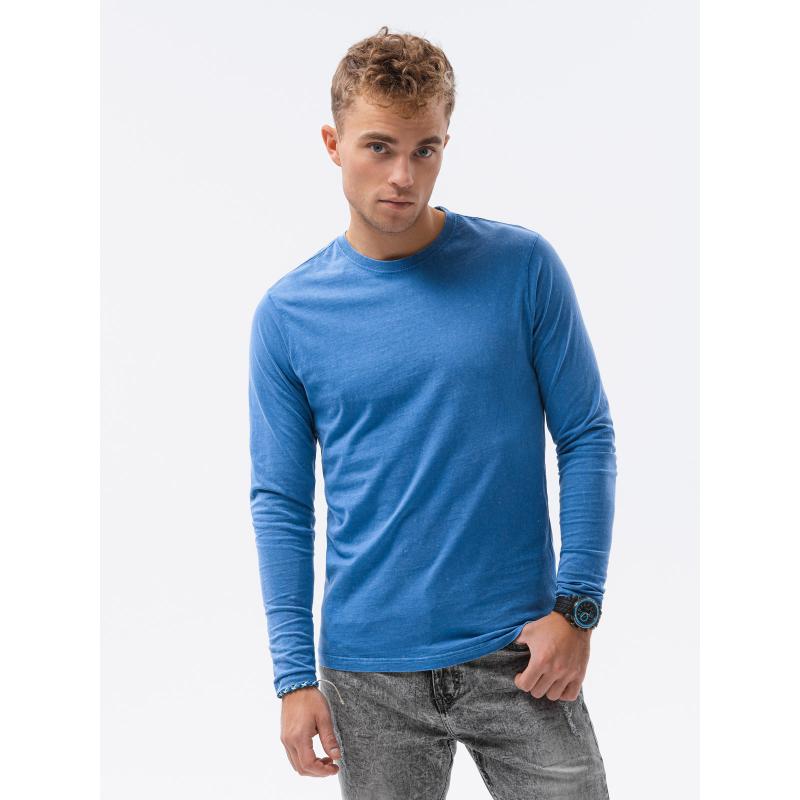 Pánská hladká mikina s dlouhým rukávem DONALL tmavě modrá