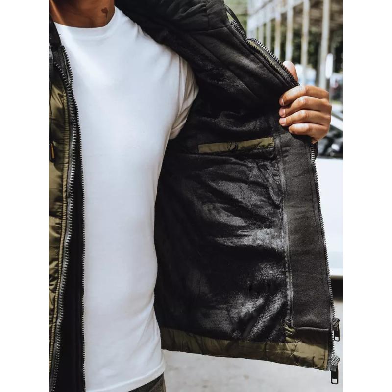 Pánska bunda zimná prešívaná FILL zelená