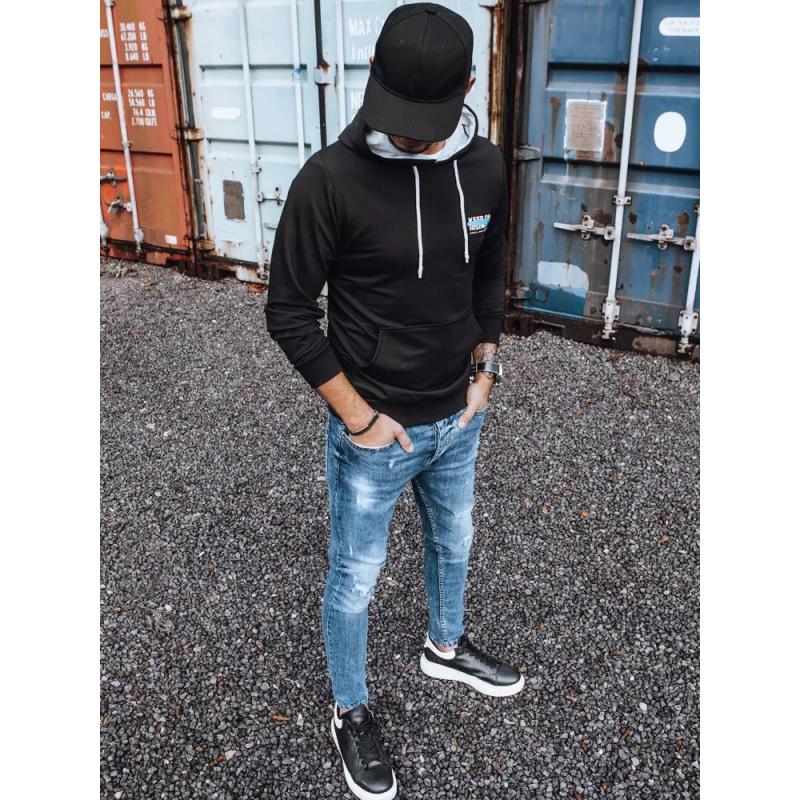 Pánská mikina s potiskem KEEP černá