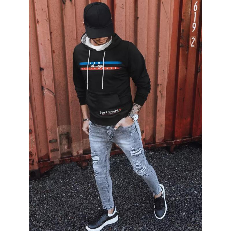 Pánská mikina s potiskem HERITAGE černá