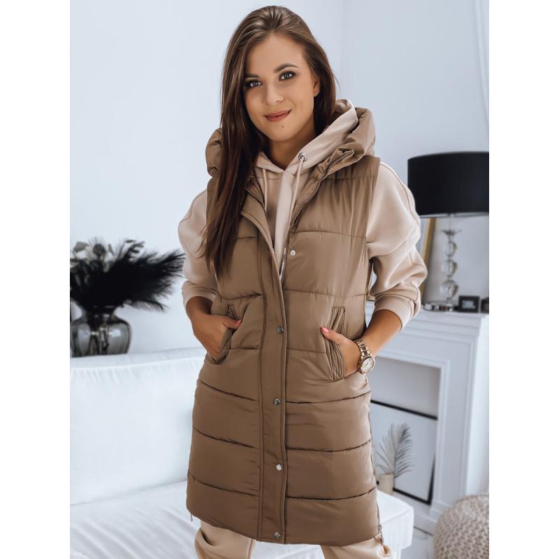 Dámská prošívaná vesta NOELIA khaki