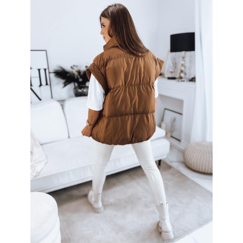 Női steppelt mellény NIMIA barna