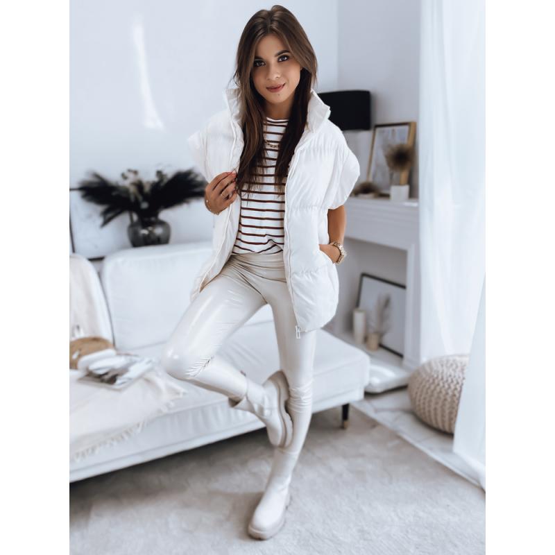 Dámska prešívaná vesta NIMIA ecru