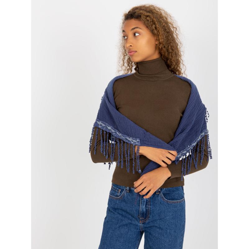 Dámský šátek kostkovaný DARCY modrý