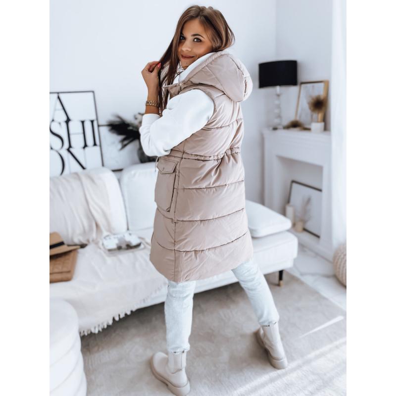 Dámská vesta prošívaná LADISA hnědá