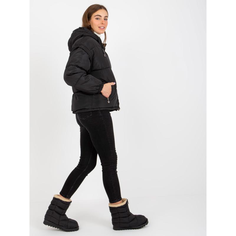 Dámská bunda 2 v 1 s odnímatelnými rukávy SPLIT černá 