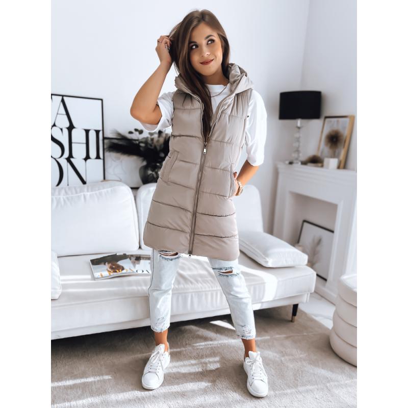 Dámská vesta prošívaná BRITA béžová