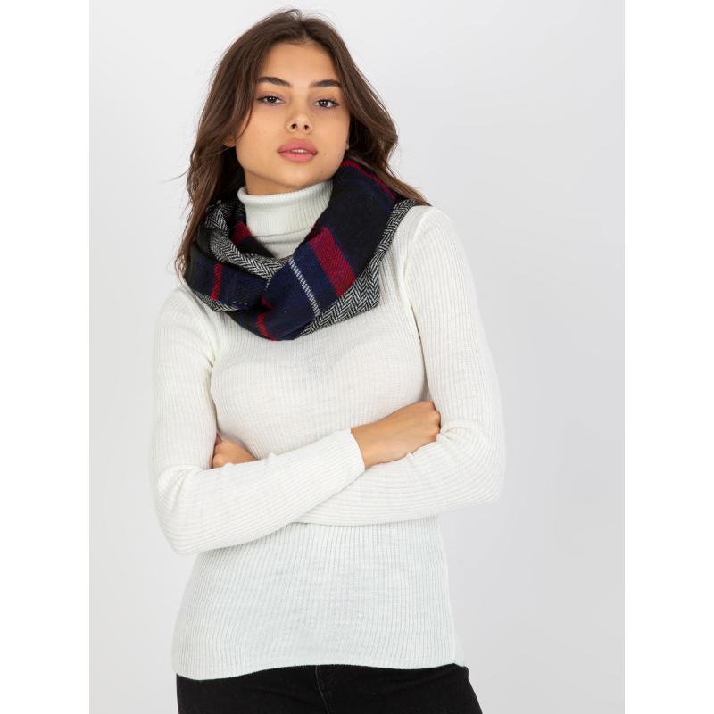 Dámska šatka s kockovanou potlačou TARYN námornícko-červená