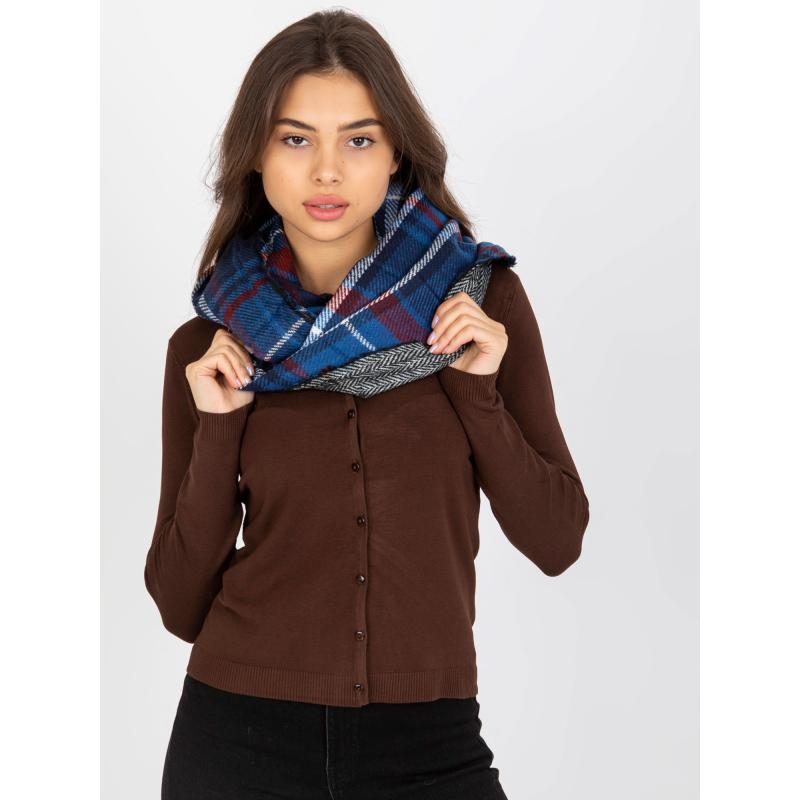 Dámska šatka s potlačou kockovaná LIBERTY námornícky modrý