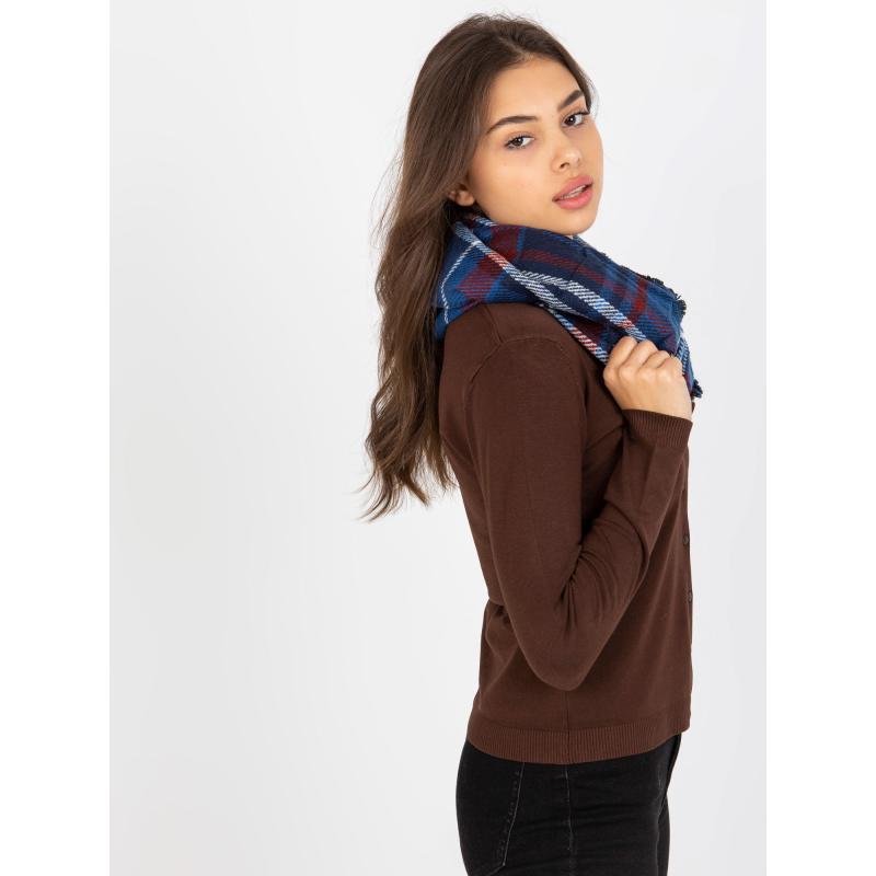 Dámska šatka s potlačou kockovaná LIBERTY námornícky modrý