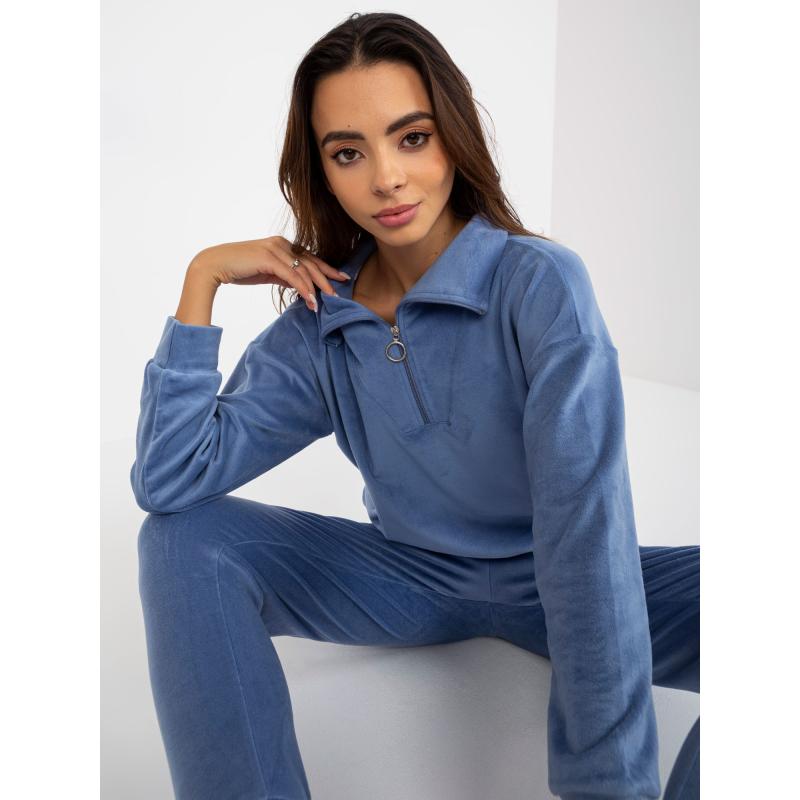 Dámské pyžamo s mikinou HANCE modré 