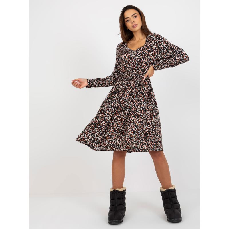 Dámské šaty s potisky midi FRESH MADE černé 
