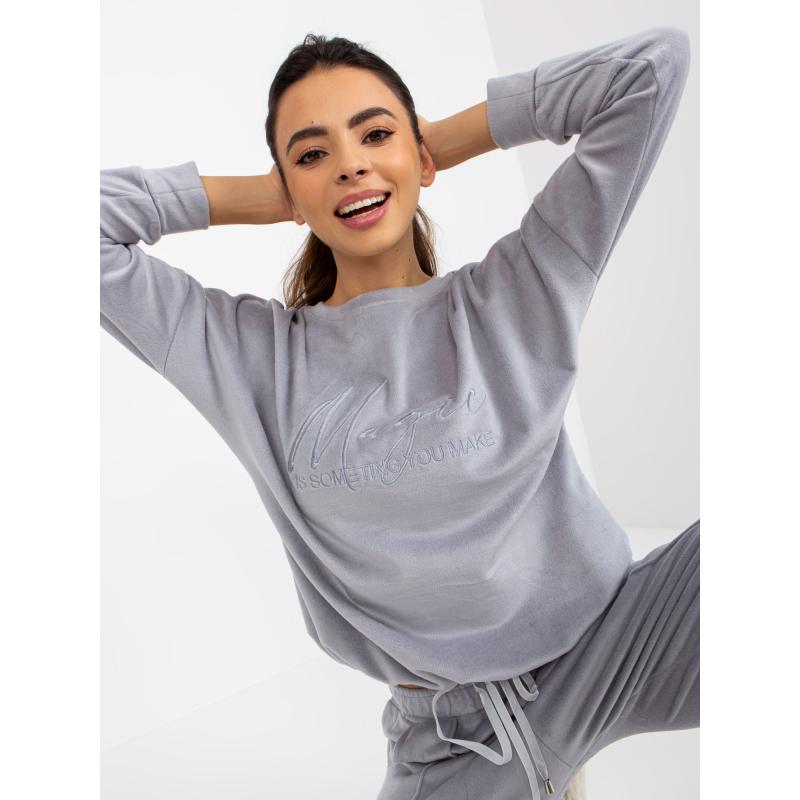 Dámské pyžamo s kalhotami URIELA šedé 