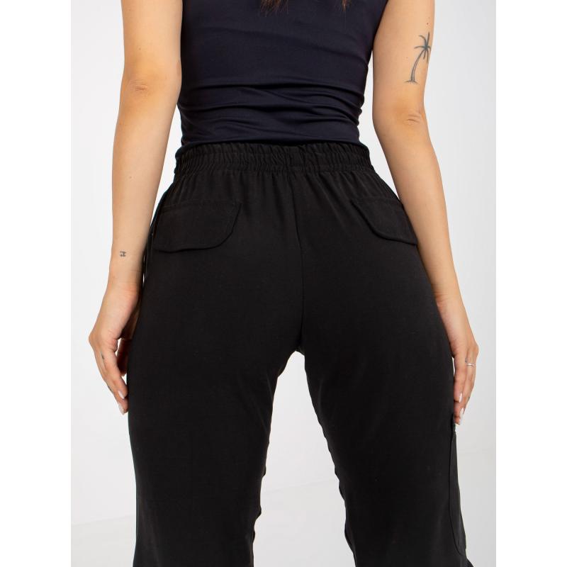 Dámske tepláky so zaväzovaním ZULUNA čierne