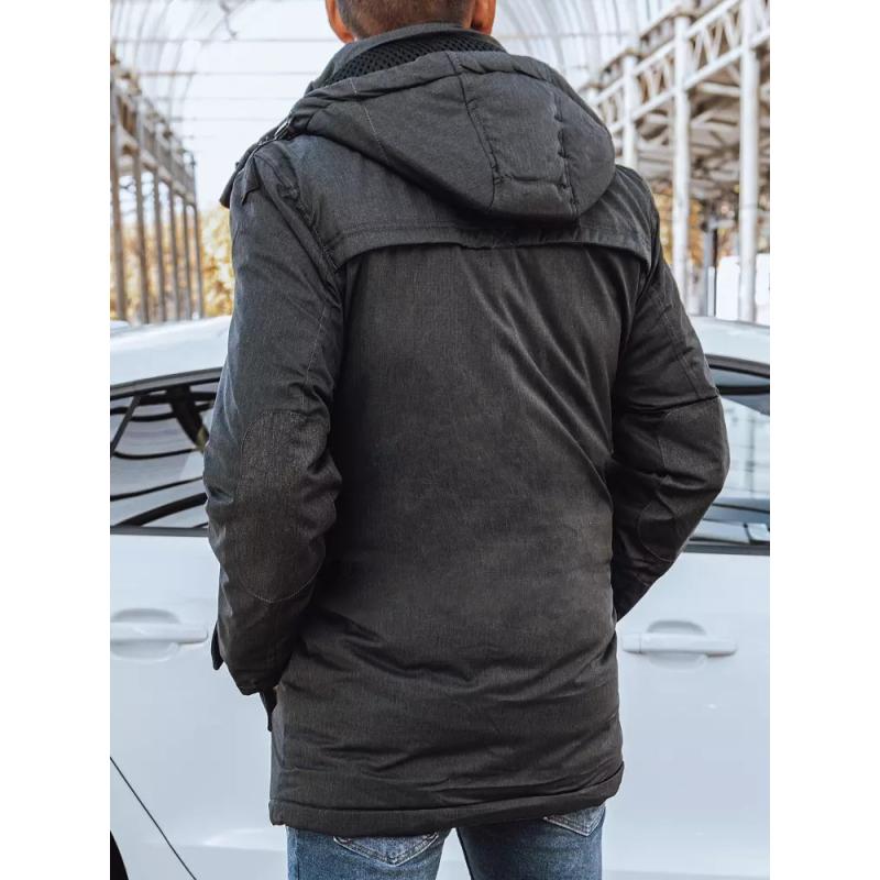 Pánská zimní bunda DARYL tmavě šedá
