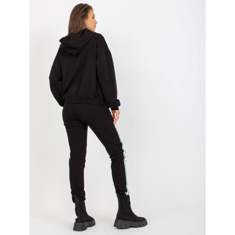 Dámská souprava s mikinou s kapucí AMARA černá 