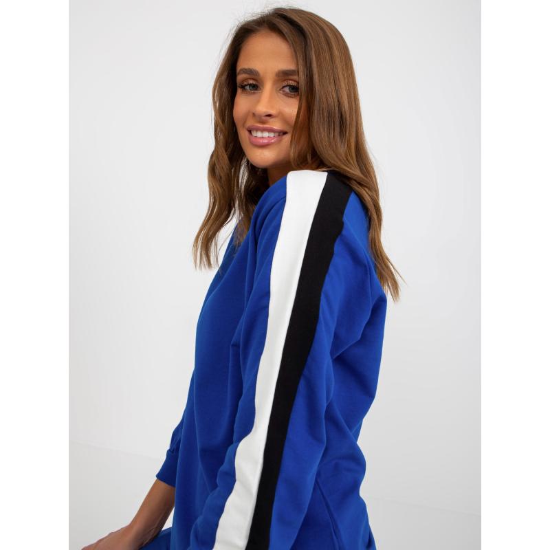 Dámská souprava s pruhy BASIC tmavě modrá 