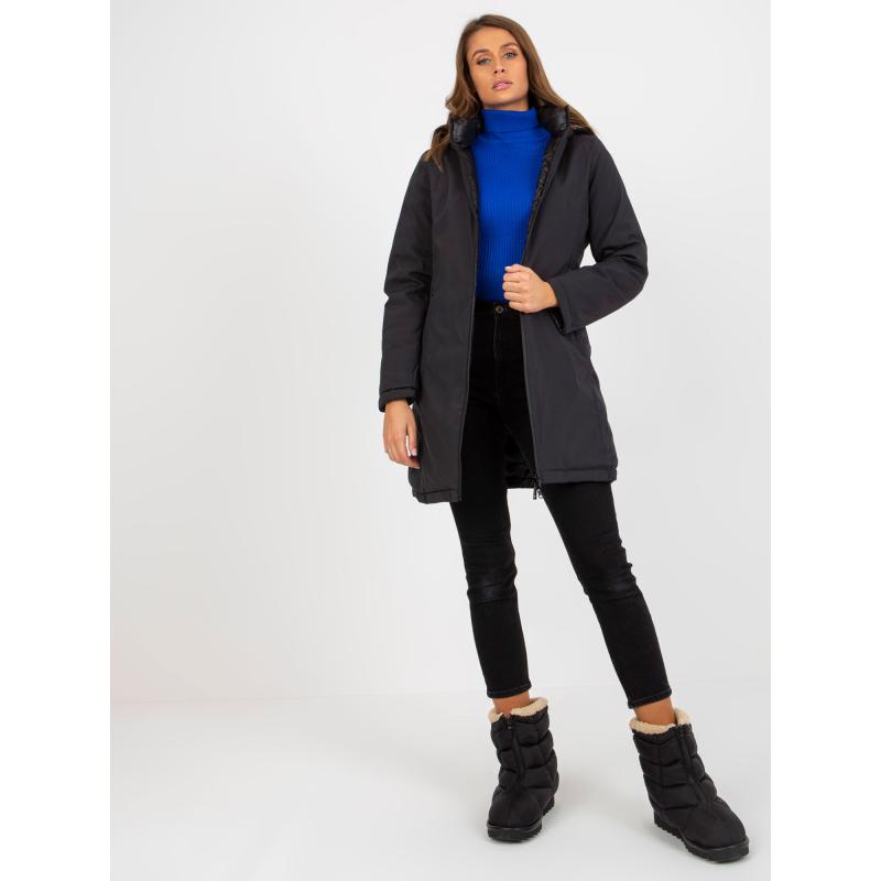 Dámská bunda oboustranná prošívaná přechodná RAHEL černá  