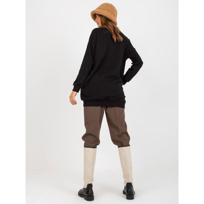 Női pulóver zsebekkel ANISE fekete