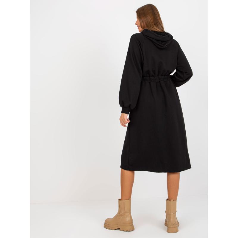 Dámské šaty s kapucí SHEA černé 