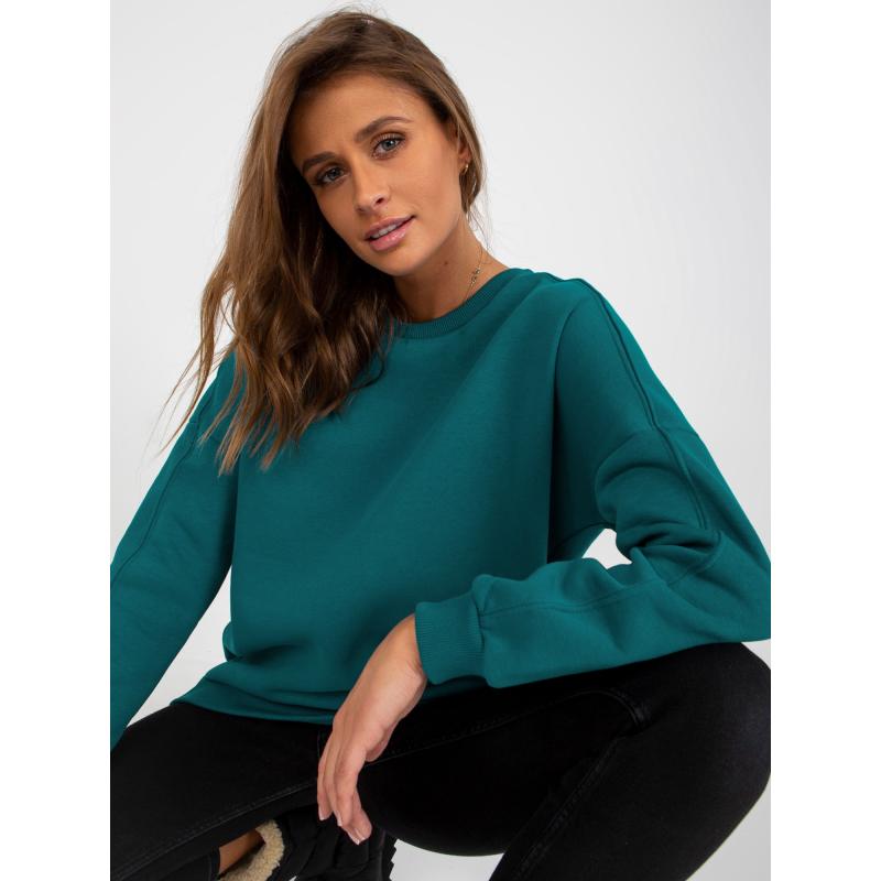 Női kerek nyakú pulóver DORIS kék