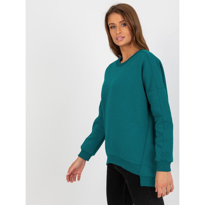 Női kerek nyakú pulóver DORIS kék