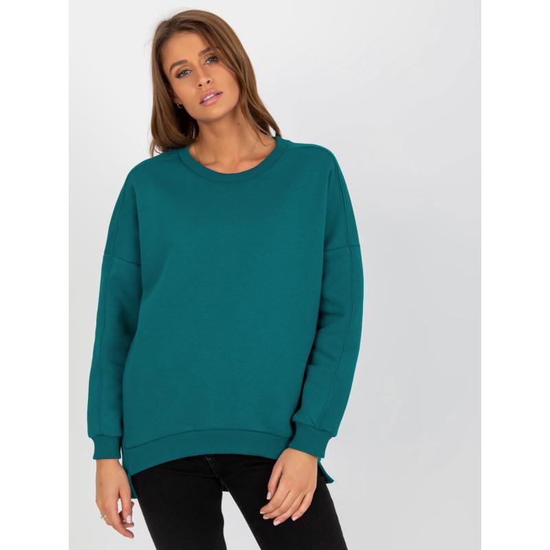 Női kerek nyakú pulóver DORIS kék