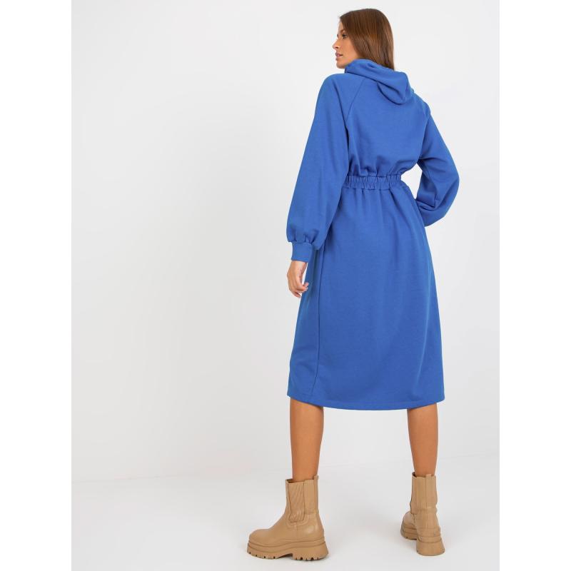 Dámské šaty s knoflíky ALESHA tmavě modré 