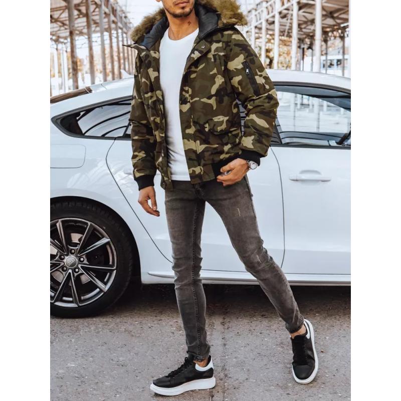 Pánská bunda zimní RICK moro zelená