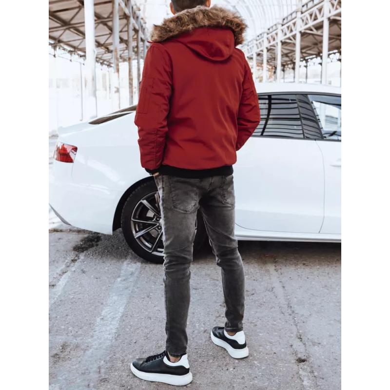 Férfi télikabát RICK bordó