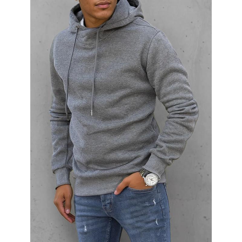 Pánska mikina s kapucňou NATE tmavo šedá