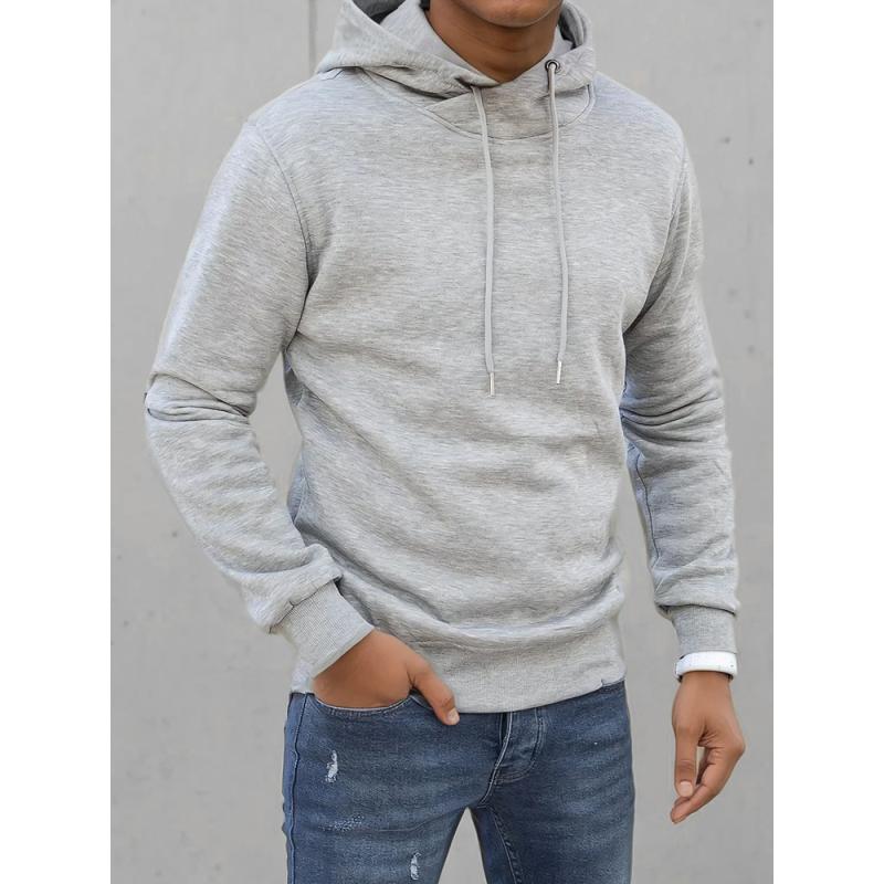 Pánska mikina s kapucňou NATE svetlo šedá