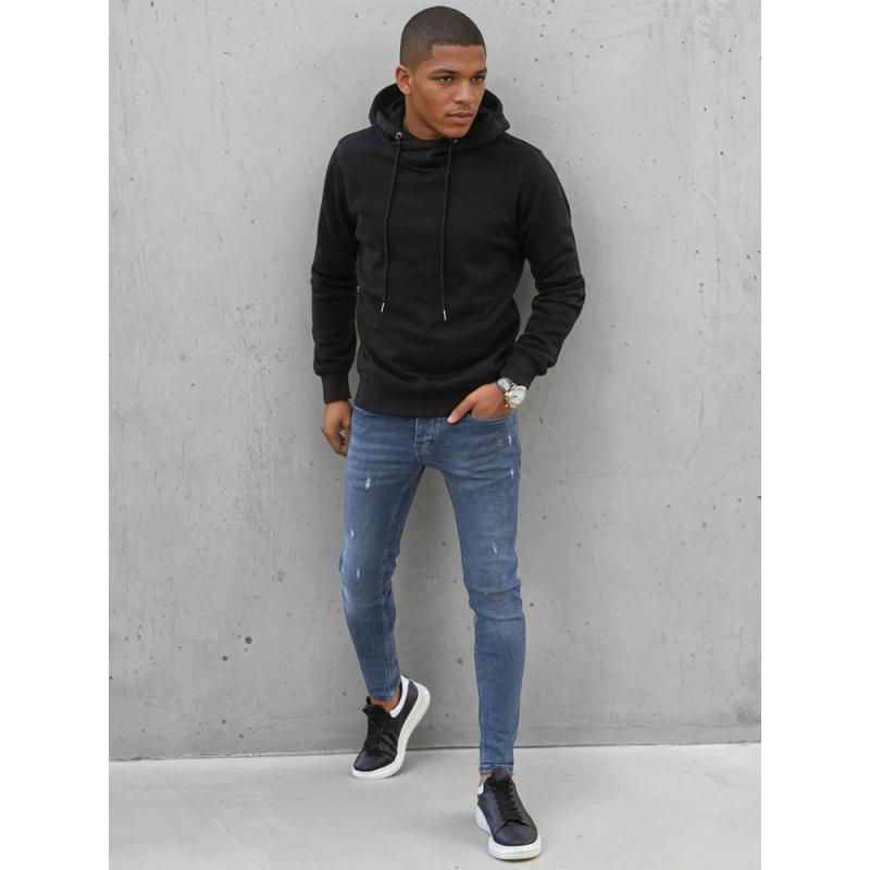 Pánska mikina s kapucňou NATE čierna