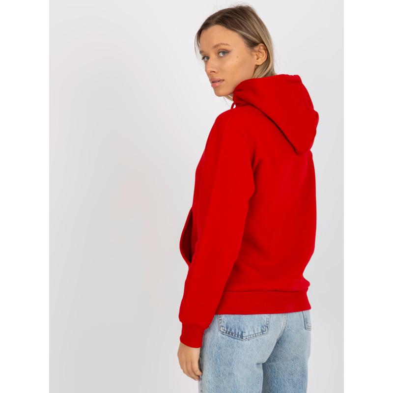 Dámská mikina s klokaní kapsou RUE PARIS červená 