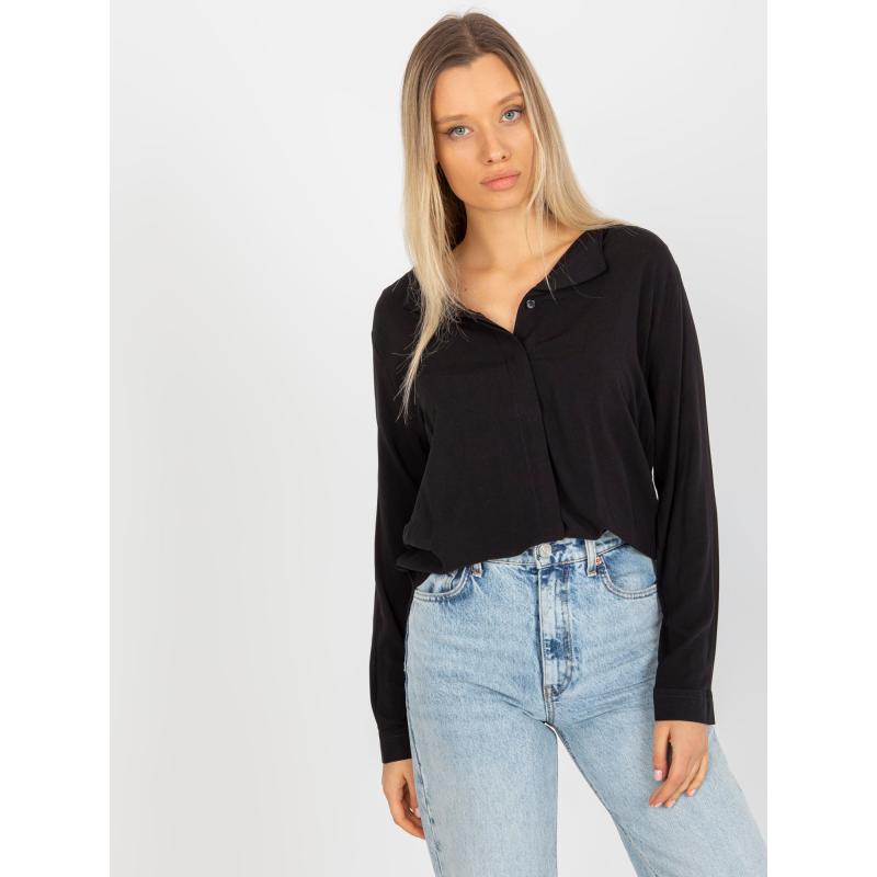 Női blúz SUBLEVEL fekete