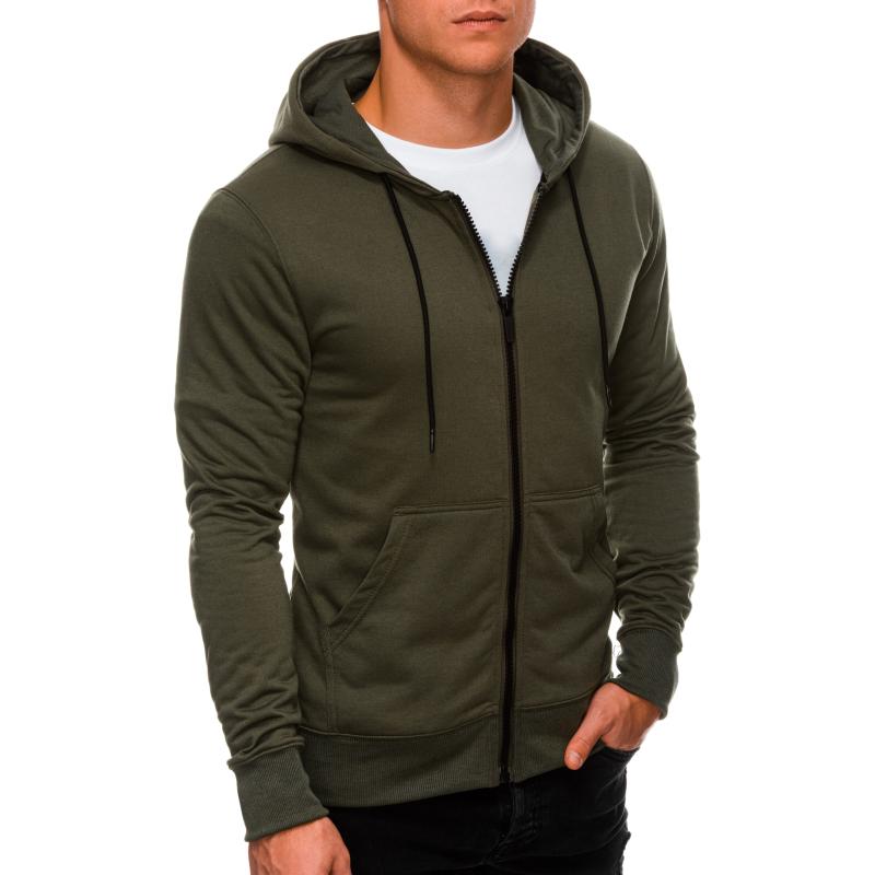 Férfi kapucnis pulóver TODD olívazöld