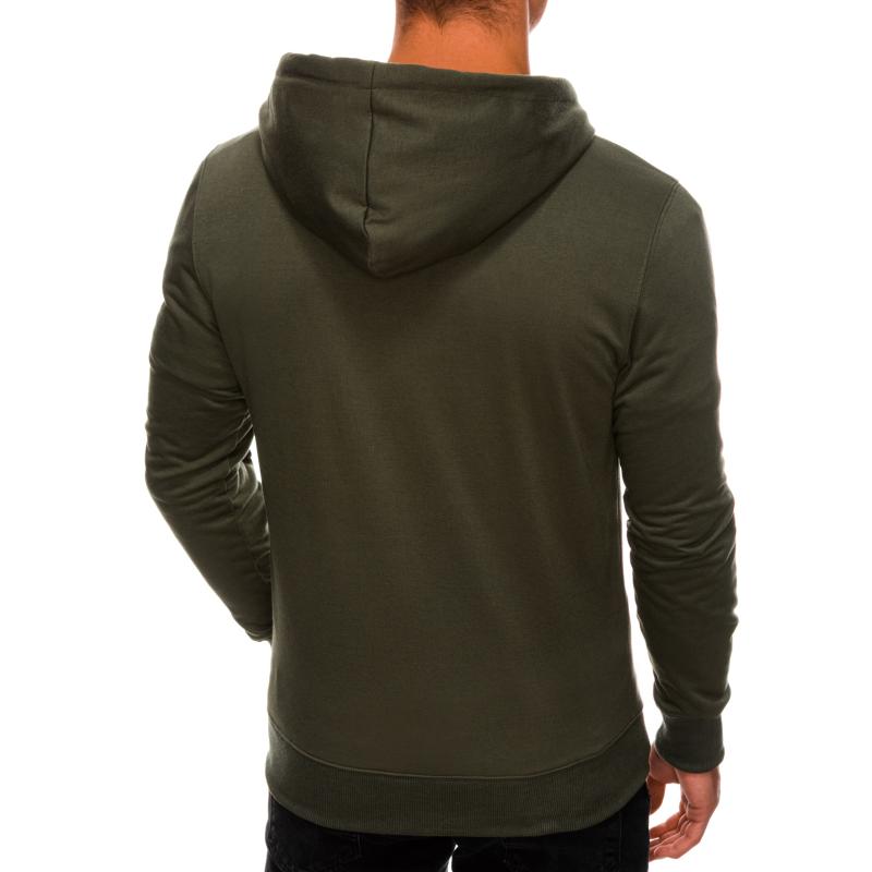 Férfi kapucnis pulóver TODD olívazöld