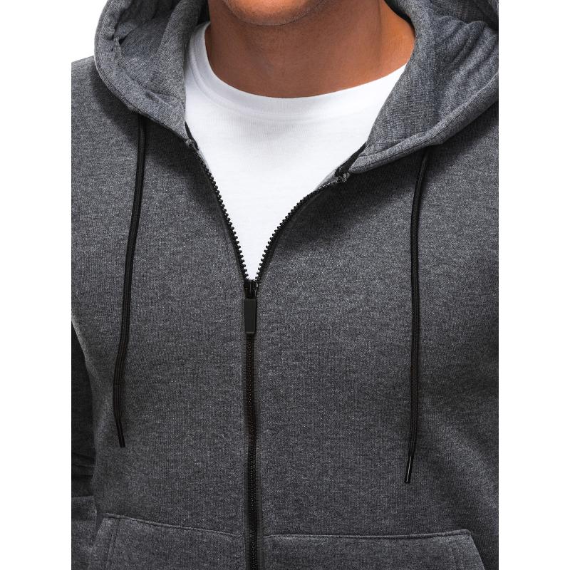 Férfi pulóver DAMARI sötét szürke melange