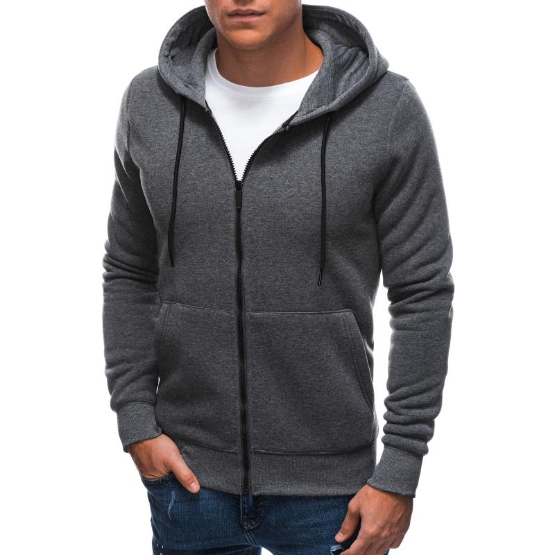 Férfi pulóver DAMARI sötét szürke melange